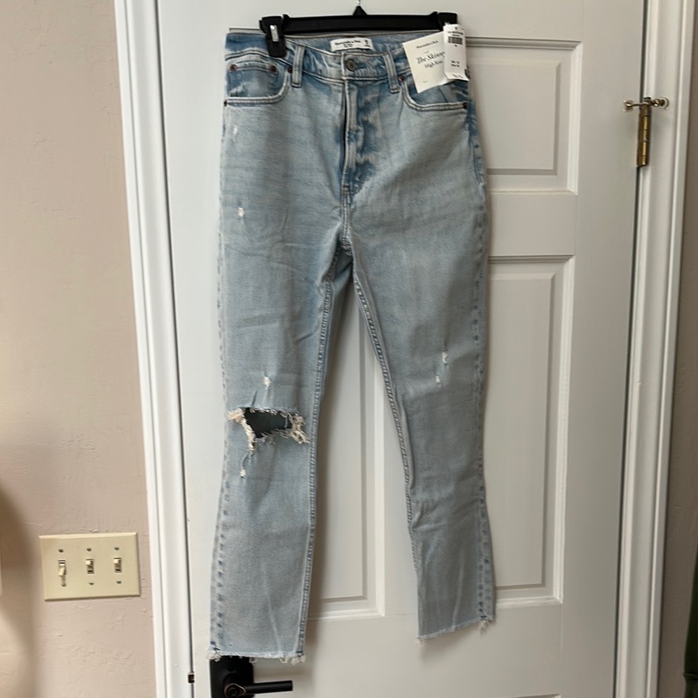 Abercrombie & Fitch Light Blue Straight Leg Jeans